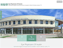 Tablet Screenshot of eyephysiciansofaustin.com